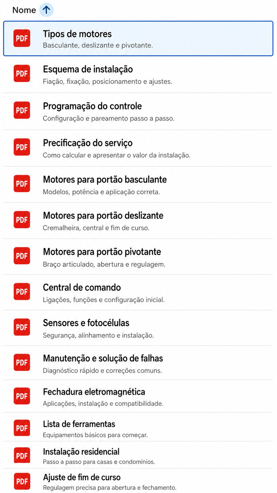 Conteúdo do curso 2